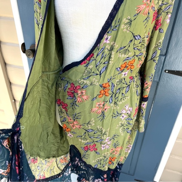 Anthropologie Williston Wrap Dress Asymmetrical Ruffled Women Size Small - Picture 4 of 10